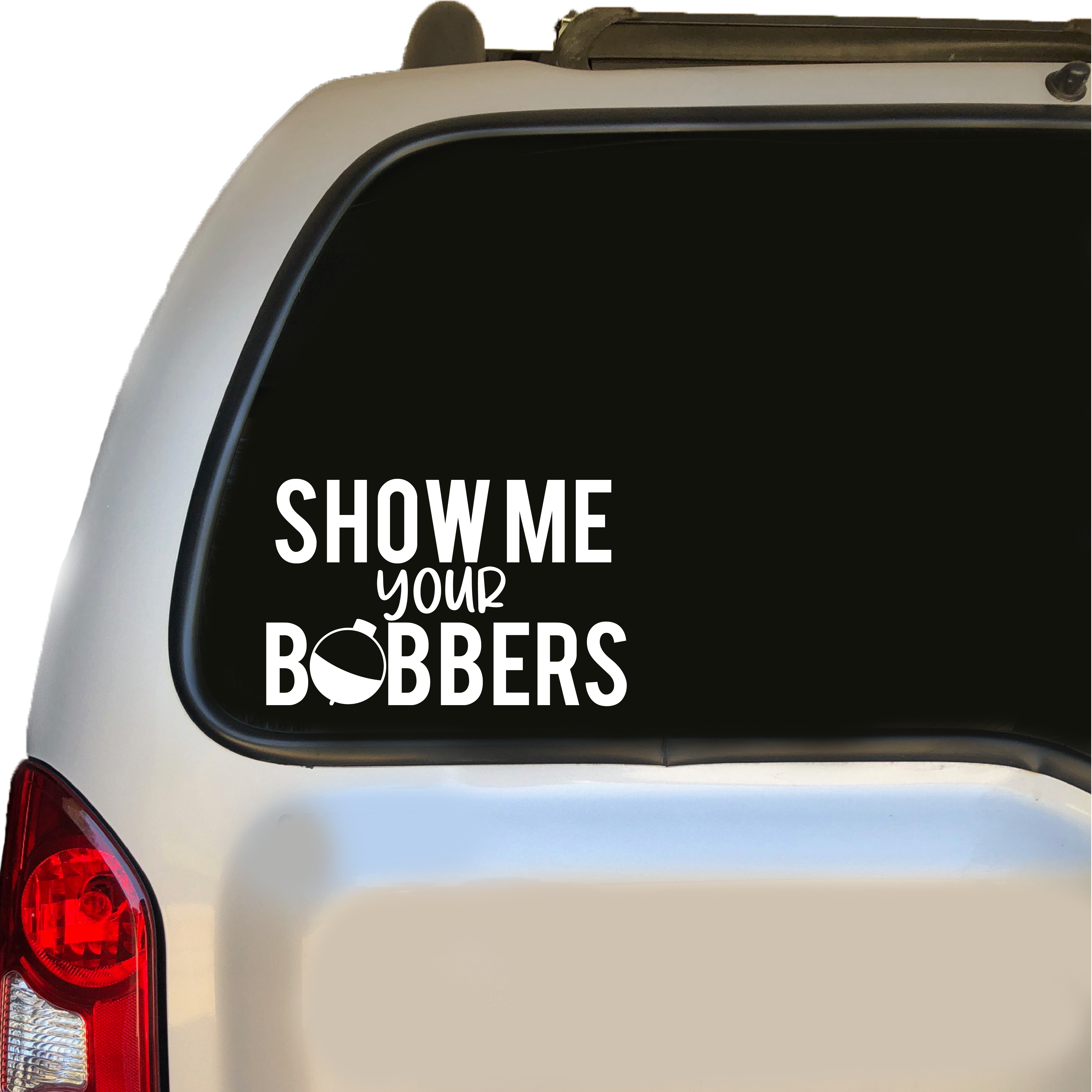Show Me Your Boobers Fishing Funny 29 Die Cut Decals Stickers - DecalsHouse