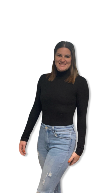 Black Mock Neck Ultra Soft Bodysuit