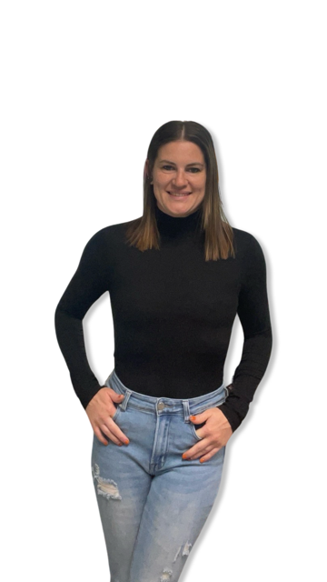 Black Mock Neck Ultra Soft Bodysuit