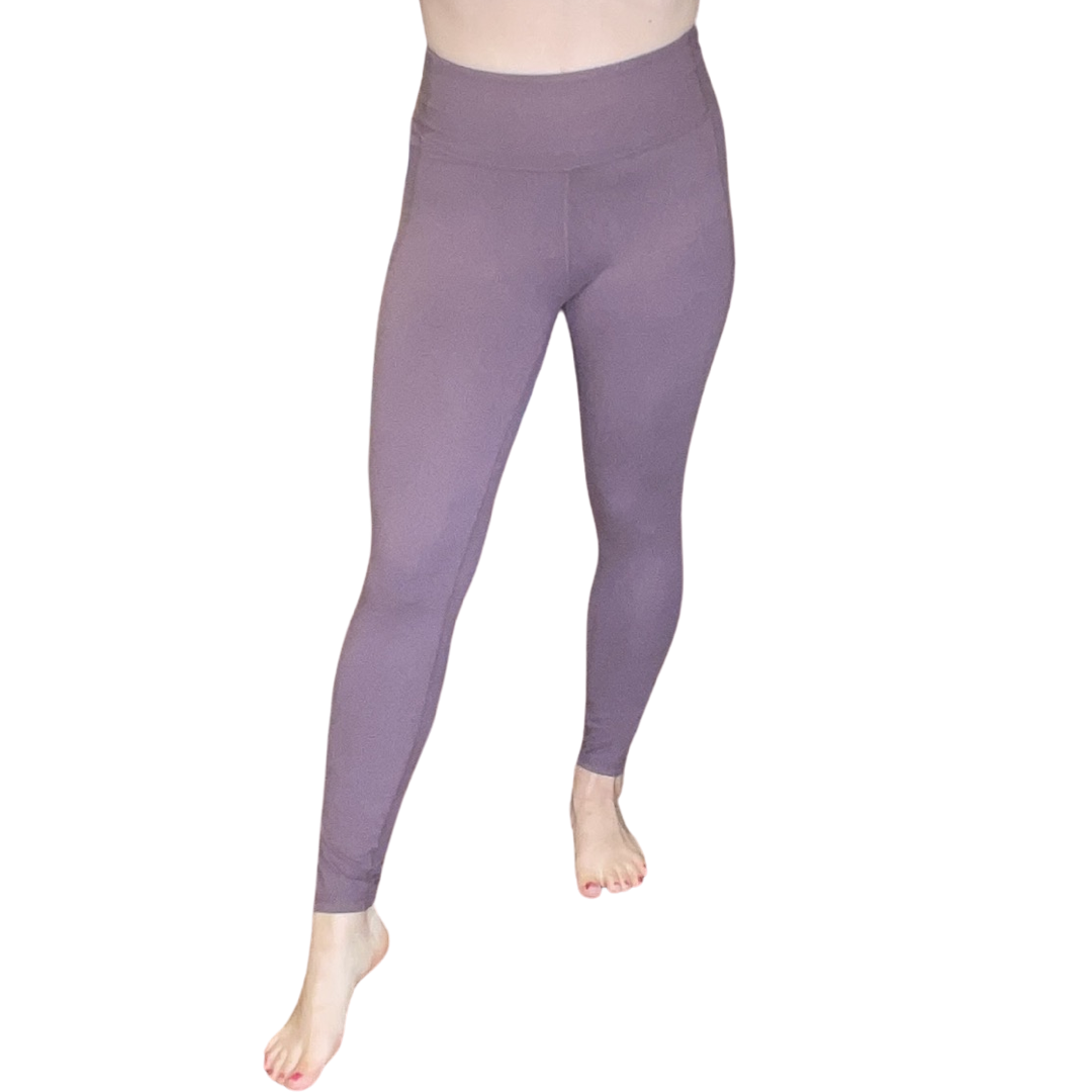 Dark Mauve Butter Leggings with Reflectors