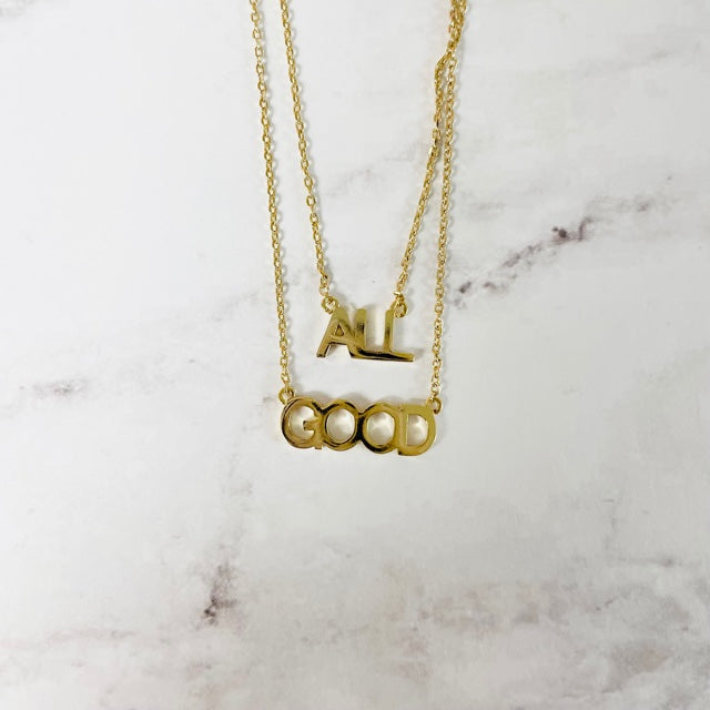 Gold "All Good" Layered Necklace