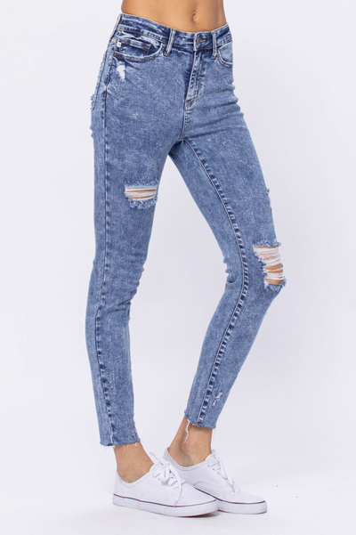 Judy Blue Jeans Hi-Rise Acid Wash Skinny