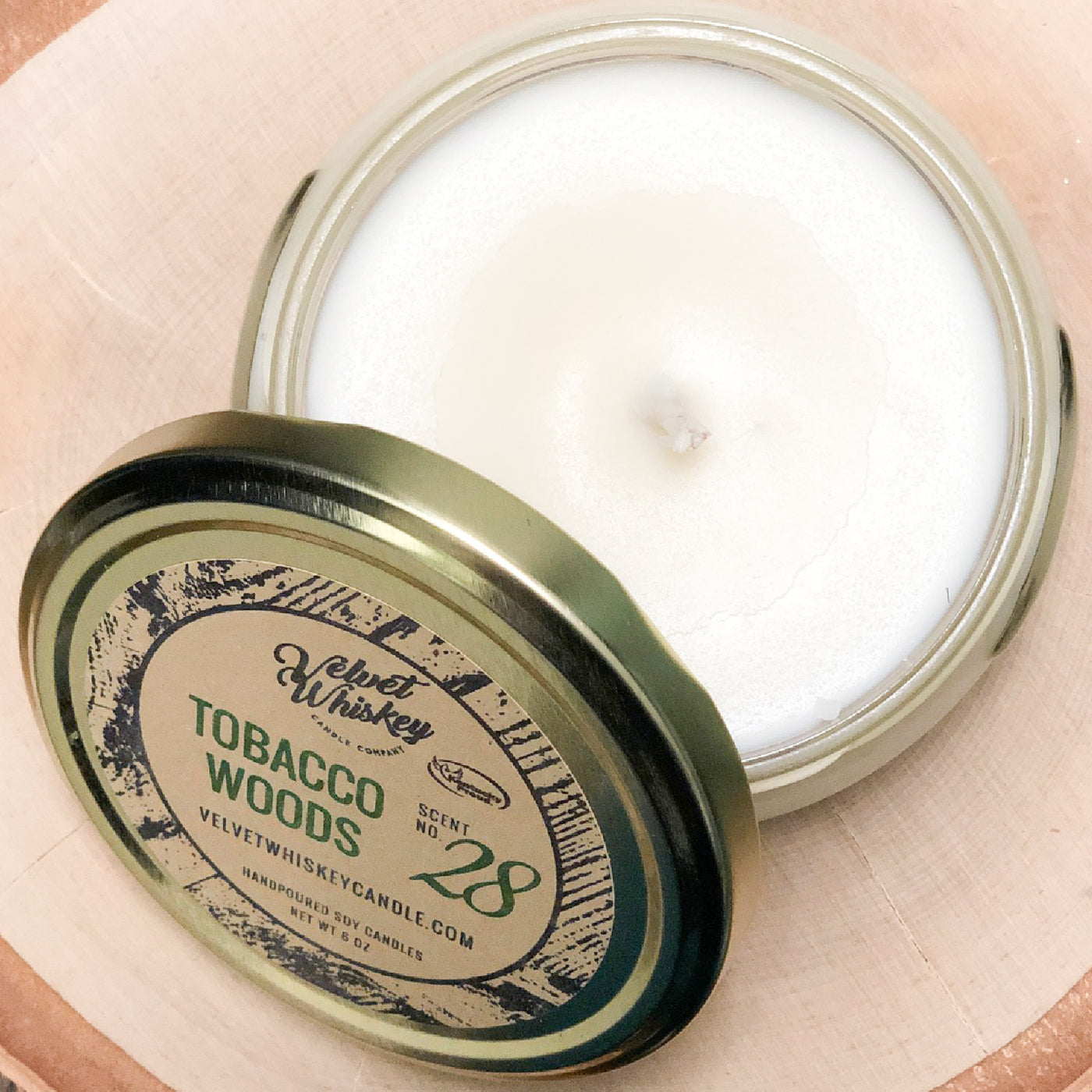 Tobacco Woods All Natural 6oz Soy Wax Candle