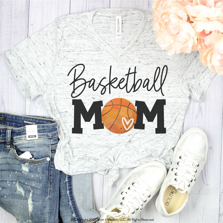 rhinestone basketball basketball purse Basketball Mom Shirt