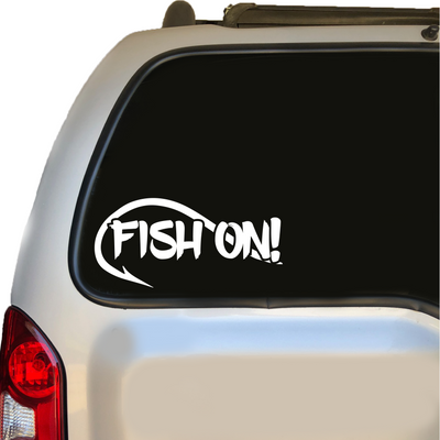 Fish On Hook Decal