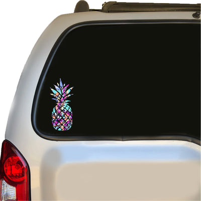 Preppy Pattern Print Pineapple Decal 5" - Pineapple Decal