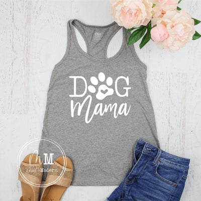 Dog Mama Tank Top - Dog Mama Shirt - Animal Lover Shirt