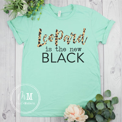 Leopard is the New Black Tee Shirt - Unisex Soft Shirt