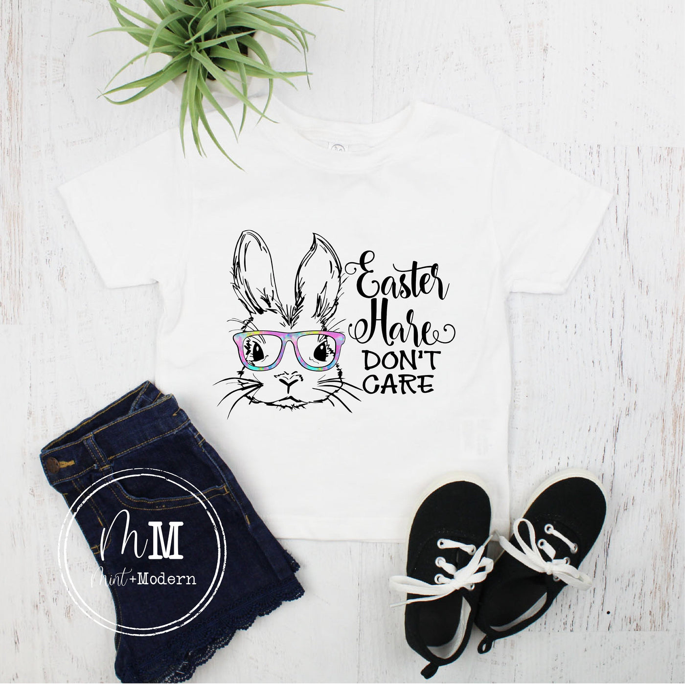 Easter Hare Don't Care Toddler Shirt