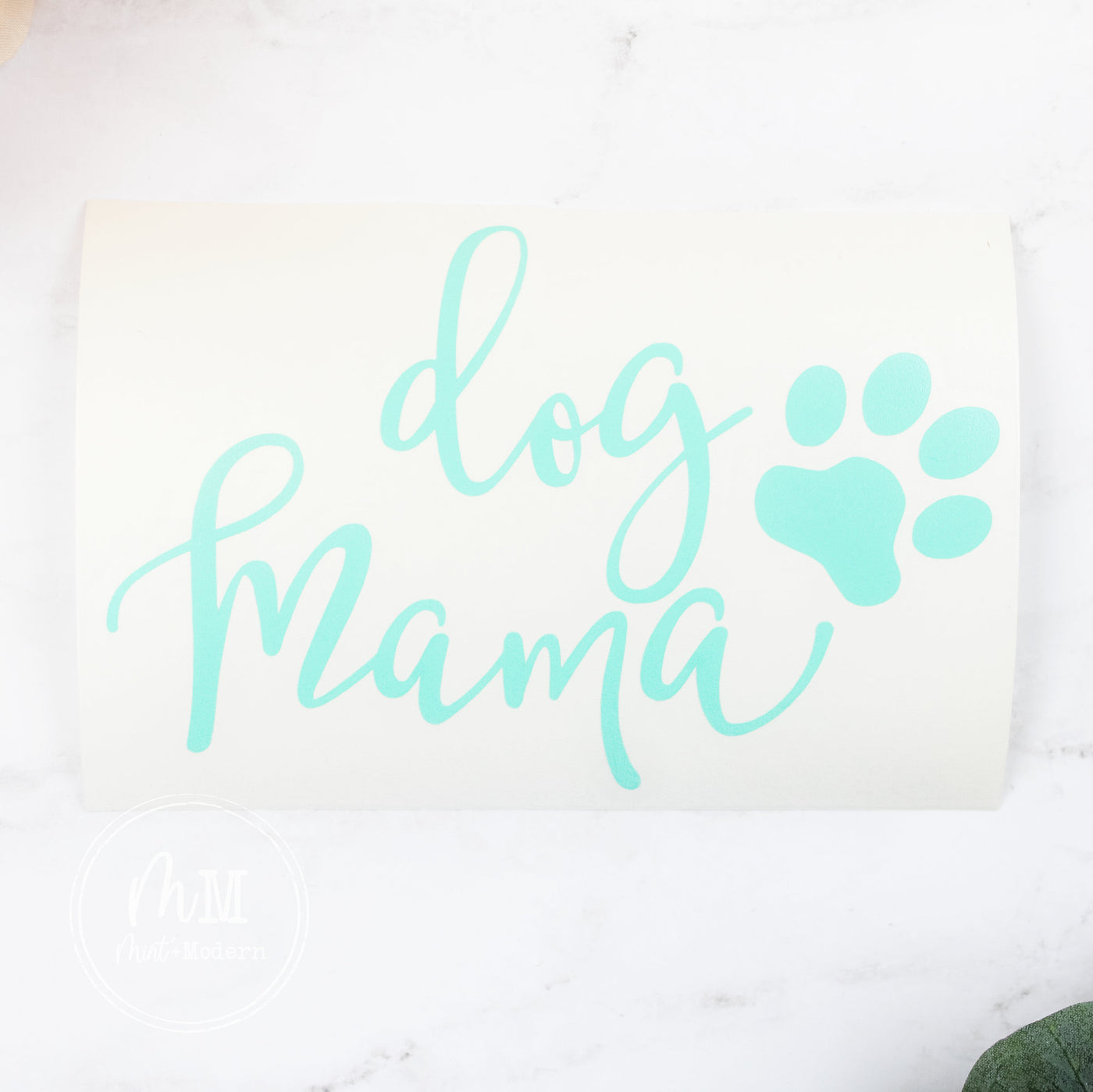 Dog Mama Decal - Dog Mom Decal with Pawprint