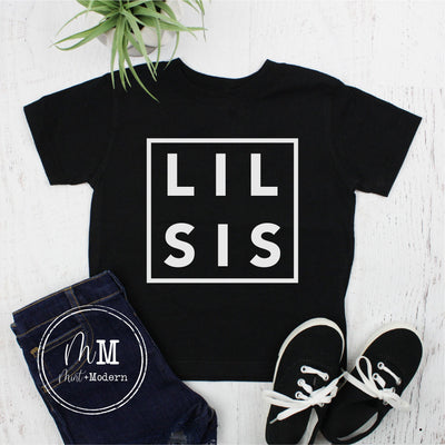 Little Sister Shirt - Birth Announcement Shirt - Lil Sister