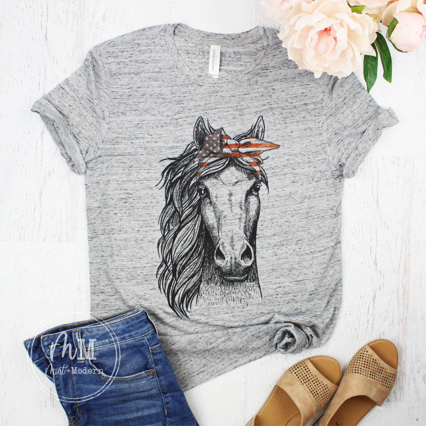Horse Shirt - American Horse Tee - Full Color Shirt