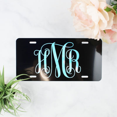 Holographic Monogram Front License Plate