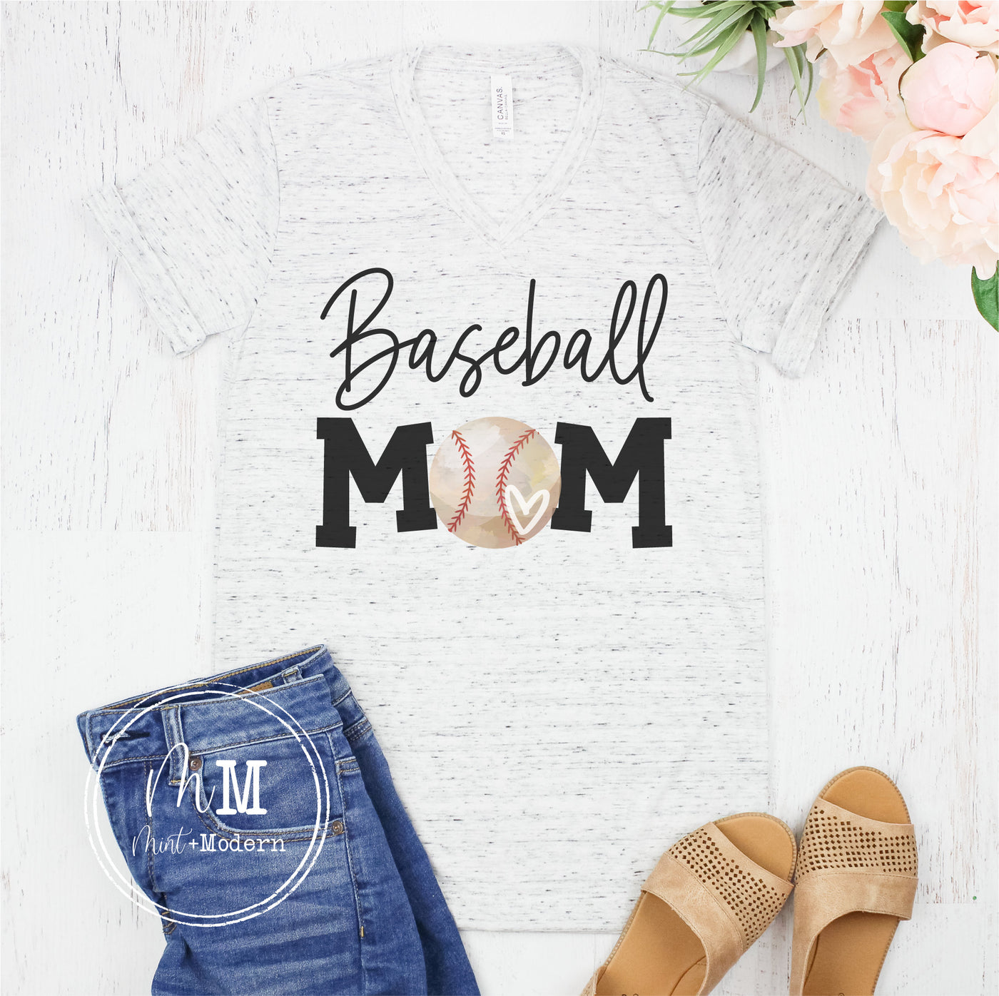 Baseball Mom Shirt - Full Color Shirt