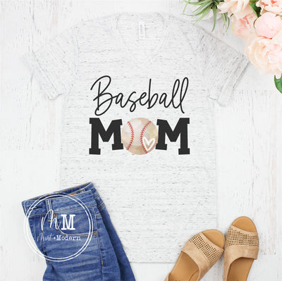 Baseball Mom Shirt - Full Color Shirt