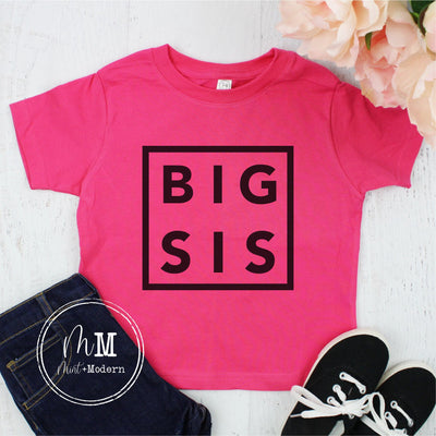 Big Sister Shirt - Birth Announcement Shirt - Big Sis