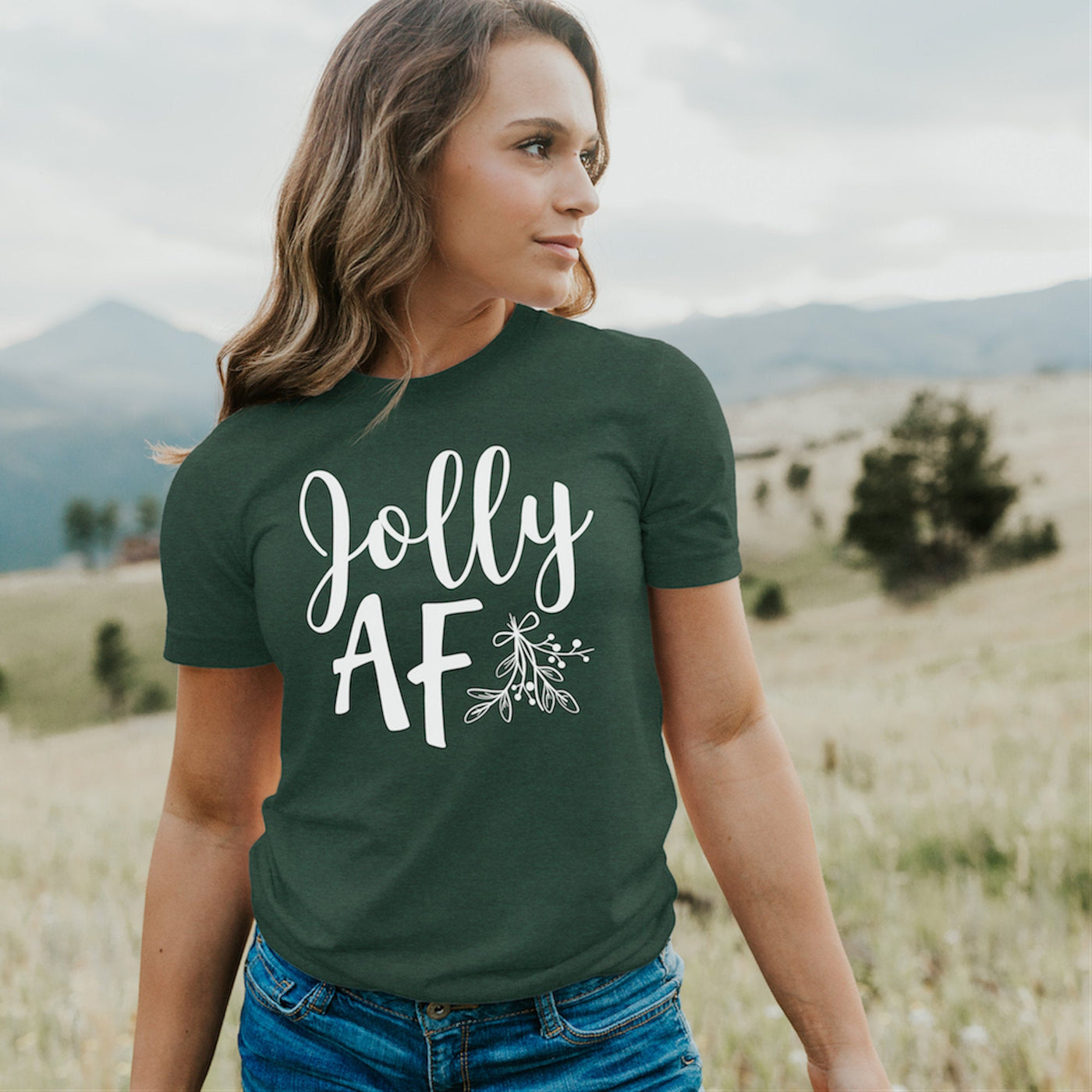 Jolly AF Shirt - Christmas Tee - Christmas Shirt