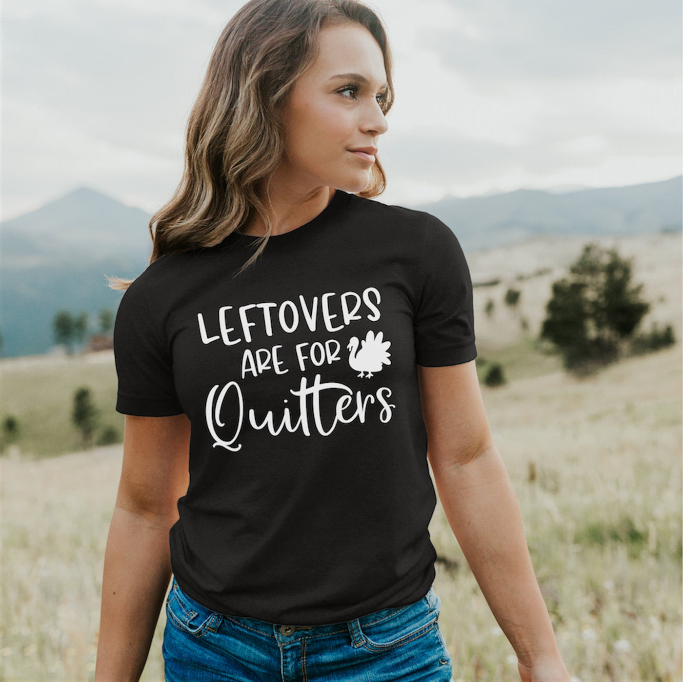 Leftovers are for Quitters Thanksgiving Shirt - Fall Tee - Fall Shirt