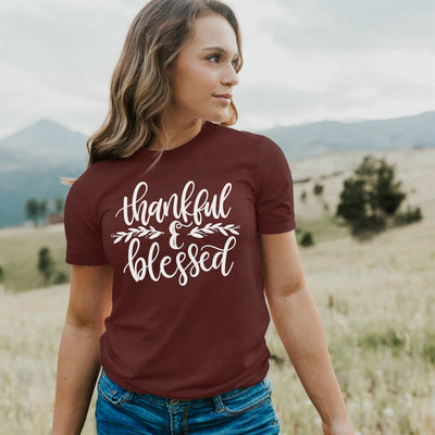 Thankful and Blessed Shirt - Thanksgiving Shirt