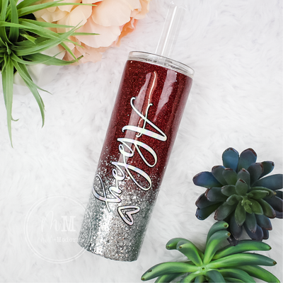 Custom Glitter Tumbler