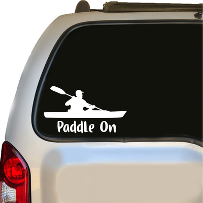 Paddle On Man Kayak Decal