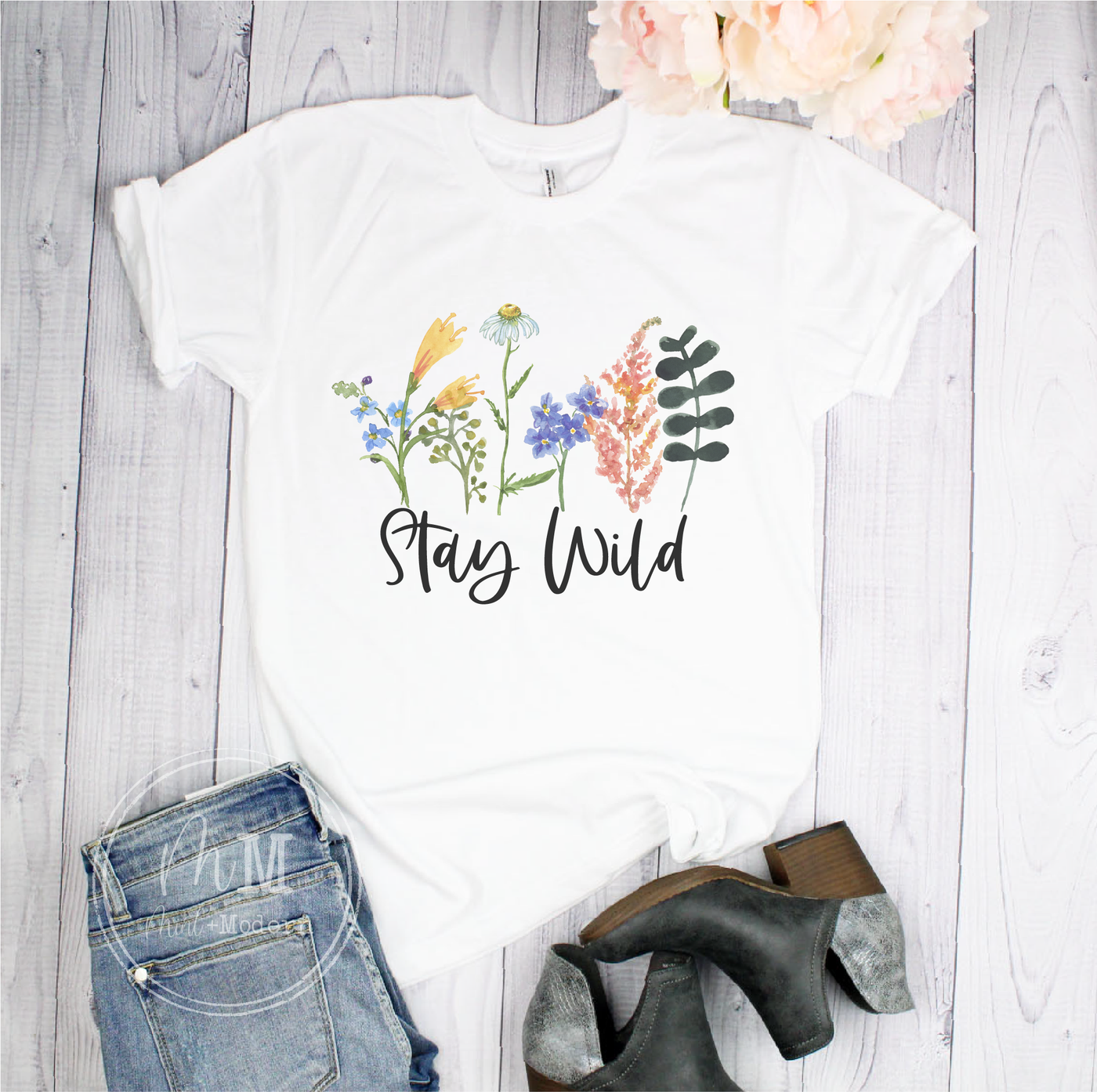Stay Wild Wildflower Short Sleeve Graphic Tee