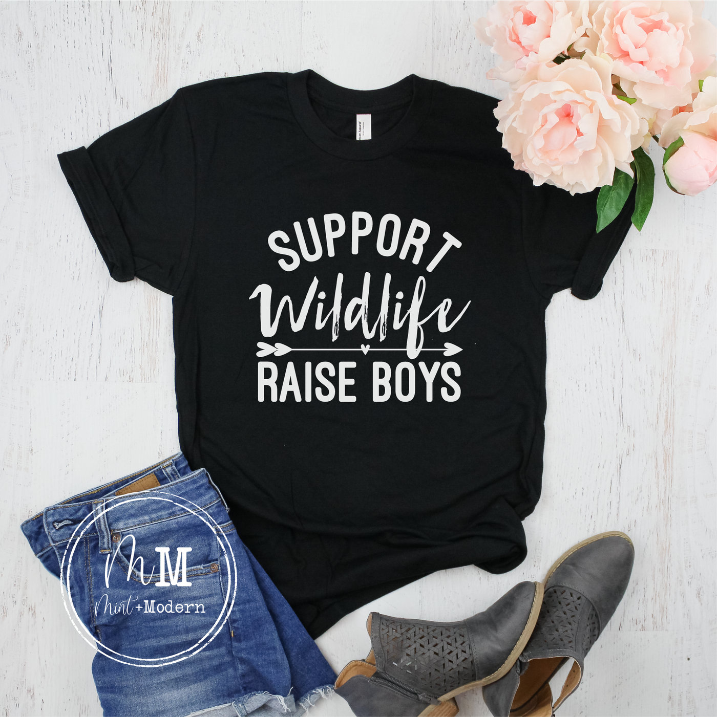 Support Wildlife Raise Boys Shirt - Mom Shirt
